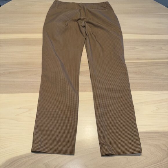 Bonobos Golf Brown Cream Red Print Slim Fit Pants Men's 32/32 - Picture 3 of 7